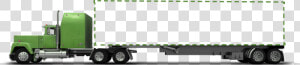 Shipping Truck Png   Truck And Trailer Side View  Transparent Png