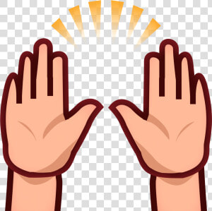 Simple Hand Clipart   Png Download   Hands Raised Clipart  Transparent Png