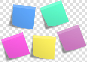 Group Of Sticky Notes   Transparent Background Sticky Notes  HD Png Download