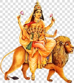 Lord Durga Png Free Pic   Skanda Mata Png  Transparent Png