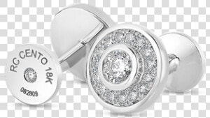 Roberto Coin Cuff Links With Diamonds   Earrings  HD Png Download