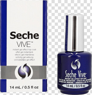 Seche Vive Instant Gel Effect Top Coat 14ml   Seche Vite Dry Fast Top Coat  HD Png Download