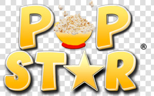 Popstar Popcorn Logo   Illustration  HD Png Download