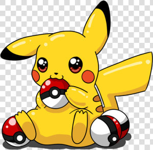 Drawn Pikachu Pikachu Pokeball   Cute Images Of Pikachu  HD Png Download