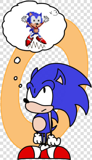 Sonic The Cringe Hog By Catbitdraws   Cringe Sonic Fan Art  HD Png Download