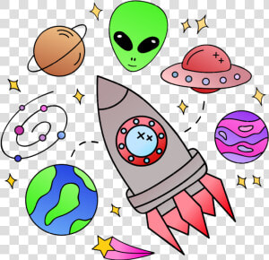  freetoedit  ufo  alien  galaxy  space  ftestickers  HD Png Download