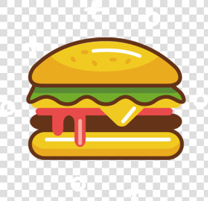 Hamburger Fast Cheeseburger Clip   Clipart Burger Png  Transparent Png