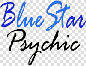 Blue Star Psychic   Png Download   Calligraphy  Transparent Png