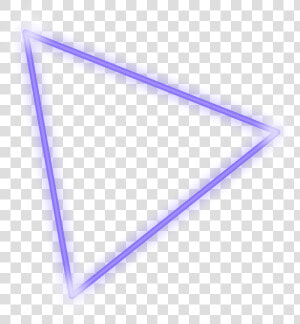  freetoedit  neon  triangle  purple  glow  frame  border   Triangle  HD Png Download