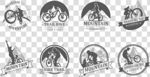 Bike Trail Labels Vector   Mountain Trail Bike Logo  HD Png Download