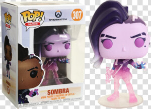 Sombra Translucent Us Exclusive Pop Vinyl Figure   Funko Pop Sombra Overwatch  HD Png Download