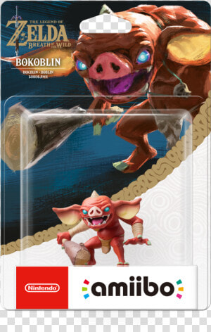 Voici Un Aperçu De La Cartouche Switch Américaine   Amiibo Zelda Breath Of The Wild Bokoblin  HD Png Download