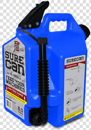 5 Gal Kerosene Can Blue Dot   Carb   Surecan Gas Can 5 Gallon  HD Png Download