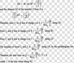 In The Given Equilateral Triangle Abc Of Sides Of Length   Centroid Formula Of Equilateral Triangle  HD Png Download