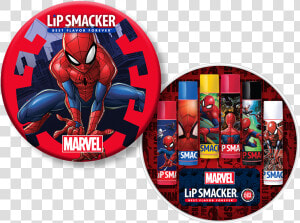 Spider Man 6 Piece Lip Balm Tin   Spiderman Graphic Sticker  HD Png Download