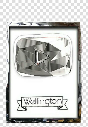  placa De Diamante Do Youtube    Diamond Subscriber Play Button  HD Png Download