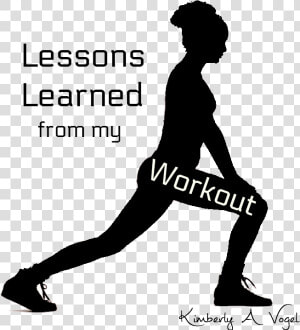 I Learned From My Workout   Silhouette  HD Png Download