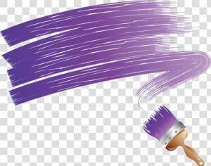 Purple Clipart Brush Stroke   Paint Brush Vector Png  Transparent Png