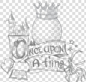 Fairy Clipart Sad   Fairy Tale Clipart Black And White  HD Png Download