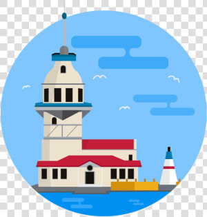 Maiden Tower V2 Illustrator Photoshop Site Material   Istanbul Illustrator  HD Png Download