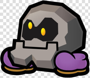 Spm Bald Cleft   Paper Mario Rock Enemy  HD Png Download