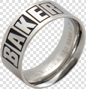 Baker Ring Silver   Titanium Ring  HD Png Download