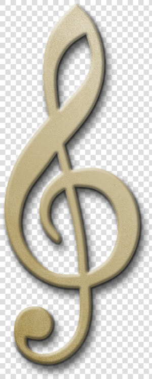 Clave De Sol De Oro Png  Transparent Png