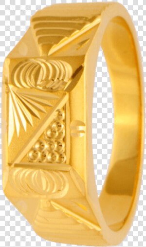 22kt Yellow Gold Ring For Men   Gents Gold Ring  HD Png Download