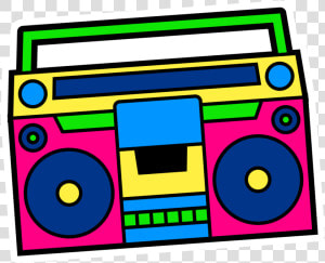 Circle   Png Download   Colorful Boombox Transparent Background  Png Download