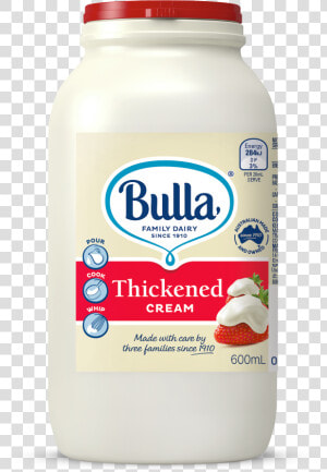 Bulla Thickened Cream 600ml  HD Png Download