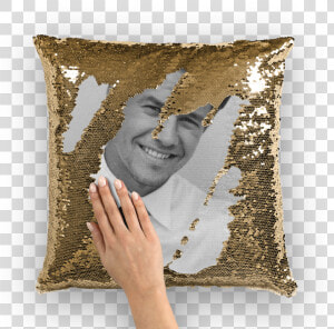 Mark Wahlberg Sequin Cushion Cover Class   Sequin Cushions  HD Png Download