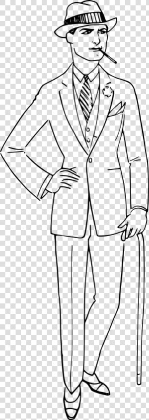 Man In A White Suit Clip Arts   Man In Suit White And Black Png  Transparent Png