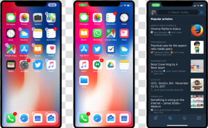 Notch Status Bar Activities  amp  Actions   Iphone X Menu Png  Transparent Png