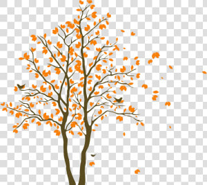 Wall Decal Floor Waterproofing Polyvinyl Chloride Mat   Simple Fall Leaves Background  HD Png Download