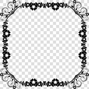 Borders And Frames Decorative Arts Decorative Borders   Frame Border Design Black And White  HD Png Download