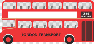 Area text brand   Double Decker Bus London Clipart  HD Png Download