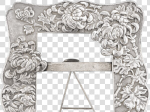 Chinese Export Silver Frame   Antique Silver Photo Frame  HD Png Download