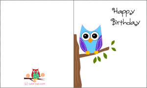 Free Printable Cute Owl Birthday Cards Inside Birthday   Happy Birthday Printable Card For Friend  HD Png Download