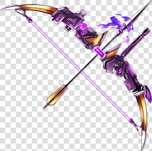 Kamihime Project Wikia   Magical Purple Bow And Arrow  HD Png Download