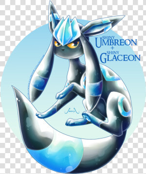 Shiny Umbreon And Glaceon  HD Png Download