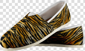 Saki Orange Bengal Tiger Stripe Women S Comfy Flats   Slip on Shoe  HD Png Download