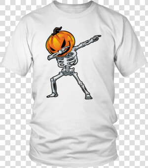 Dabbing Skeleton Pumpkin Halloween Shirt   Funny T Shirts Offensive  HD Png Download