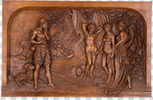 Black Forest Carved Plaque   Black Forest Wood Carving  HD Png Download