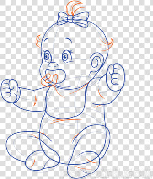 Disturbed Drawing Baby   Cartoon  HD Png Download