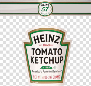 Transparent Ketchup And Mustard Clipart   Heinz Ketchup Bottle Label  HD Png Download