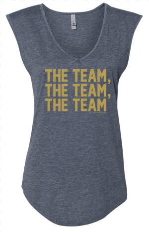 Bo Schembechler The Team Gold Foil Womens Sleeveless   Dentist  HD Png Download