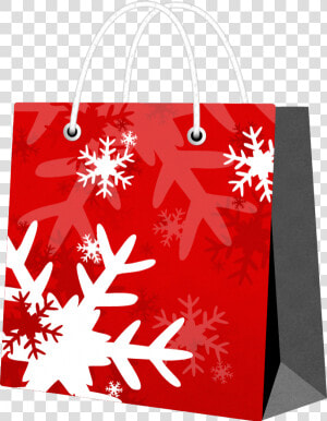 Bolsa Con Copos De Nieve   Christmas Gift Paper Bags  HD Png Download