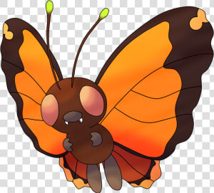 Butterfree Dark Type  HD Png Download