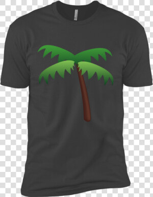 Palm Tree Emoji Nl3600 Next Level Premium Short Sleeve   Tree  HD Png Download