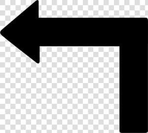 Turn Left Arrow   Left Turn Arrow Icon  HD Png Download